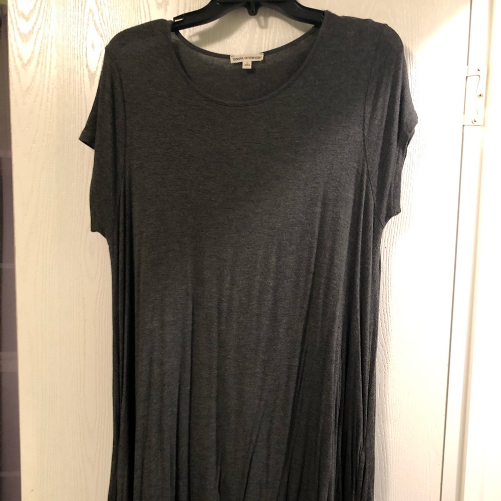 Gray Zenana Outfitters T-shirt dress